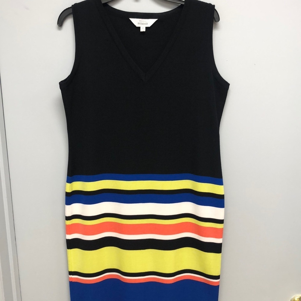 EXCLUSIVELY Misook Striped Dress.